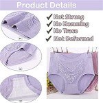 Plus Size Lace Leakproof Cotton Panties Set