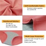 Nalwort Women's Cotton Menstrual Briefs, Small