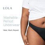 LOLA Washable Period Underwear - Black Bikini Style