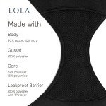 LOLA Washable Period Underwear - Black Bikini Style