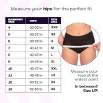 Bambody Leakproof Period Panties, 6 Pack Black