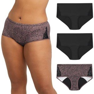 Maidenform Women's Hipster Period Panties 3-Pack