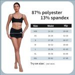 Women's Black Mid Waisted Tummy Control Swim Skirt