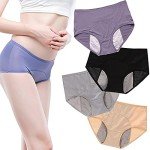 Leak Proof High Waist Period Underwear Set (4pcs)