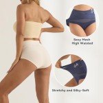High Waisted Tummy Control Underwear - 4 Pack