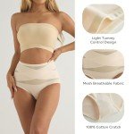 High Waisted Tummy Control Underwear - 4 Pack