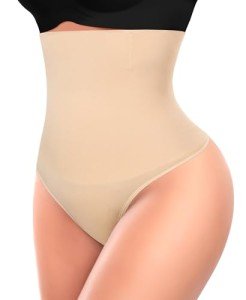 High-Waisted Thong Shapewear for Women
