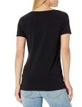 Amazon Essentials Women's 2-Pack Classic-Fit Short-Sleeve Scoopneck T-Shirt, Black/White, Large
