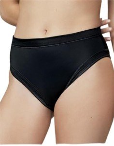 Wonderbra Women's Light Control Black High-Cut Briefs