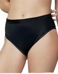 Wonderbra Women's Light Control Black High-Cut Briefs