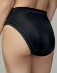 Wonderbra Women's Light Control Black High-Cut Briefs