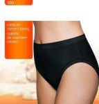 Wonderbra Women's Light Control Black High-Cut Briefs