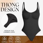 Women's Tummy Control Bodysuit with Thong Design