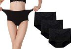 Kinyanco Women's High Waist Tummy Control Panties 3-Pack