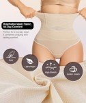 High Waisted Thong Shapewear for Women, 2pk