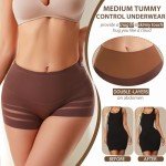 High Waisted Tummy Control Shapewear Panties
