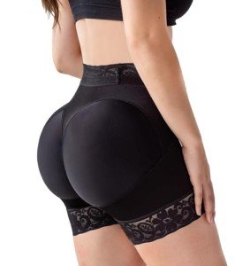 Larrycard Women's Black 2-in-1 Shapewear Shorts