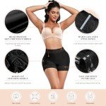 Larrycard Women's Black 2-in-1 Shapewear Shorts