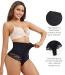 Nebility Women's Seamless Tummy Control Thong Panty