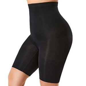 Delimira Plus Size High Waist Tummy Control Shorts