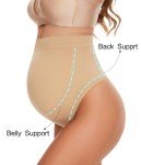 Seamless Maternity Thongs - Nude & Black Set