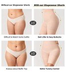 Delimira Plus Size High Waist Tummy Control Shorts