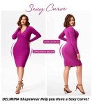 Delimira Plus Size High Waist Tummy Control Shorts