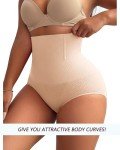 Beige Tummy Control Shapewear for Women