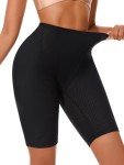 Butt Enhancing Shapewear Shorts for Women - Black