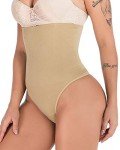 SAYFUT Women’s Waist Cincher Thong Shapewear, Black