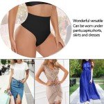 Tummy Control Mid Waist Shaping Thong - Black