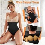 High-Rise Tummy Control Shaping Thong for Women