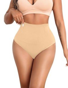 Yeblues Women's Tummy Control Shapewear Thong