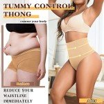 Yeblues Women's Tummy Control Shapewear Thong