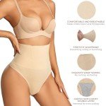 Dulchany High Waist Tummy Control Thong Panties