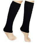 Cozy Cable Knit Knee-High Leg Warmers for Women