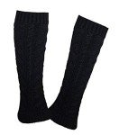 Cozy Cable Knit Knee-High Leg Warmers for Women