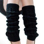 Cozy Cable Knit Knee-High Leg Warmers for Women