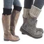 Cozy Cable Knit Knee-High Leg Warmers for Women