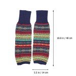 Navy Cable Knit Fleece Leggings and Warmers