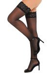 RSLOVE Women's Sheer Lace Thigh High Stockings
