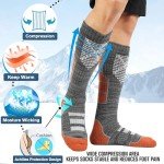Anlisim Warm Merino Wool Ski Socks - 3 Pairs