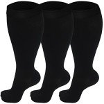 3 Pairs Plus Size Compression Socks for Women