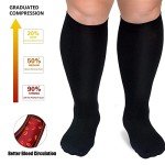 3 Pairs Plus Size Compression Socks for Women