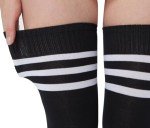 Extra Long Cotton Stripe Over-the-Knee Socks for Women