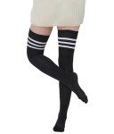 Extra Long Cotton Stripe Over-the-Knee Socks for Women