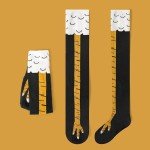 Funny Chicken Leg Socks - 4 Pair Set