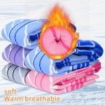 Women’s Ski Socks - 2 Pairs, Pink & Purple