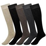 5 Pairs of Women's Warm Knee High Socks
