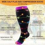 Plus Size Knee High Compression Socks for Women
